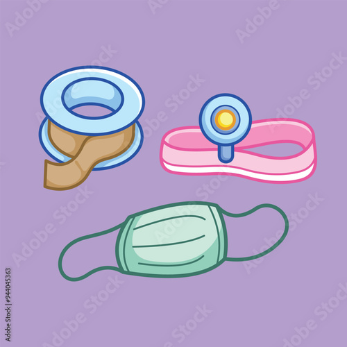 Health care and Medical Stuffs used by Doctor and Nurse to heal and cure sickness and illness of patients in Hospital. 