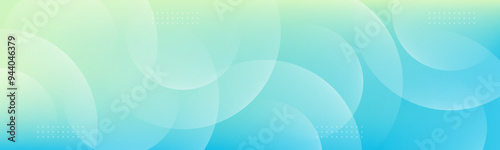 Minimal abstract background. Banner design with blue and green color gradation. Colorful and creative design.