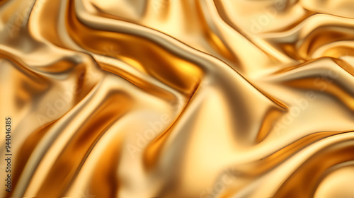 Elegant Golden Silk Fabric for Luxurious Designs