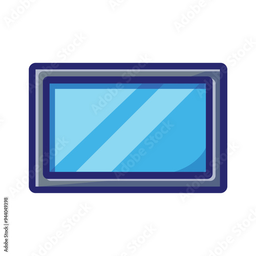 Basic RGBscreen hd. learning. black and white icon. flat design style. suitable for study, library, thinking. vector design template