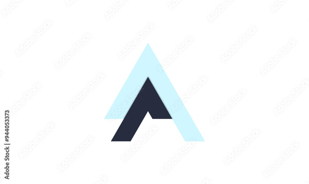 Unique modern geometric creative elegant letter A logo template. Vector icon. Unique modern geometric creative elegant letter A logo template. Vector icon.