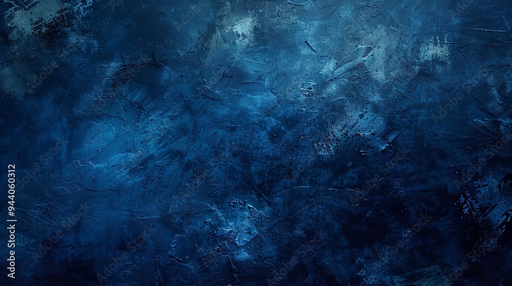 Obraz premium Moody abstract grunge dark navy blue background