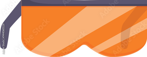 Orange safety goggles are essential for protecting eyes from potential hazards during work or laboratory activities