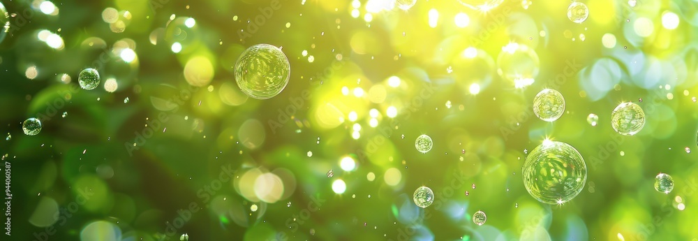 Abstract Green Bubbles Abstract Green Bubbles