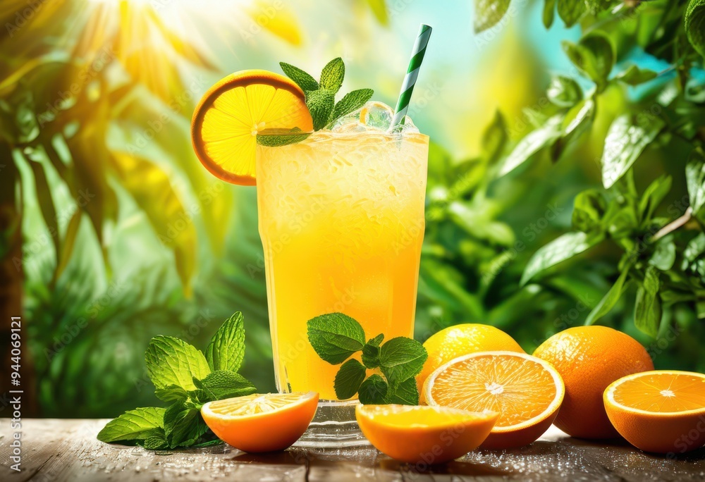 Fototapeta premium energizing drink active refreshing beverage natural ingredients boosting energy hydration, health, fitness, vitality, nutrition, flavor, supplement, refreshment