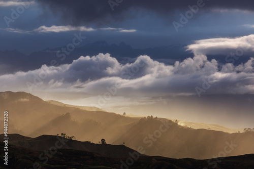 Fog in mountains