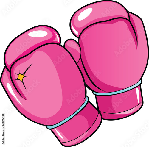 Breast Cancer Pink Boxing Gloves.