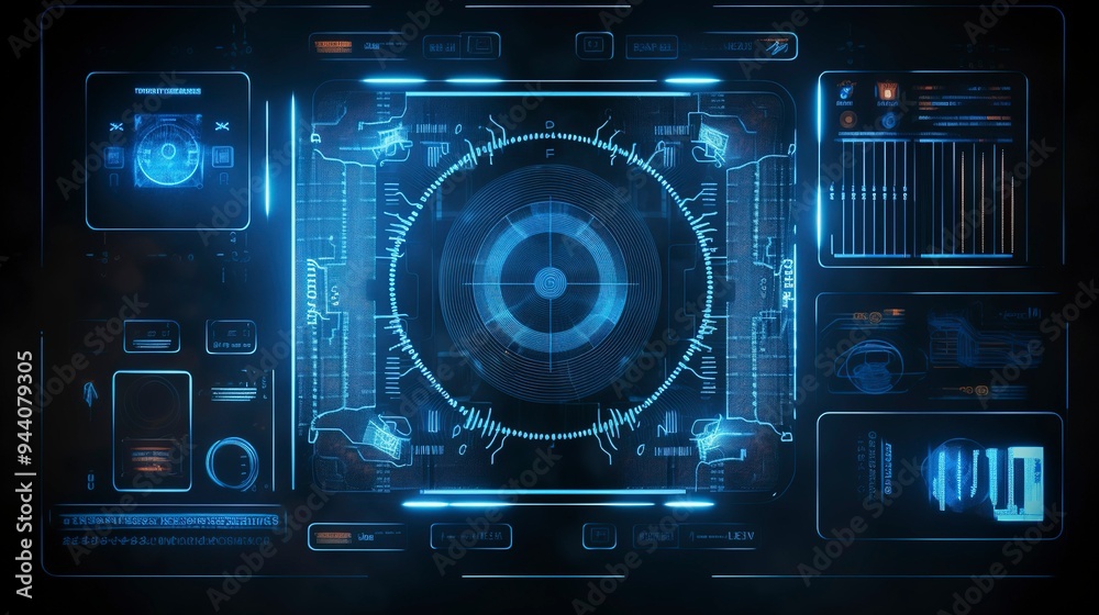 Fototapeta premium A photo of a biometric security system.