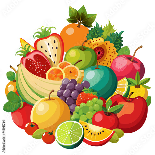 A Colorful Assortment of Fresh Fruits and Vegetables