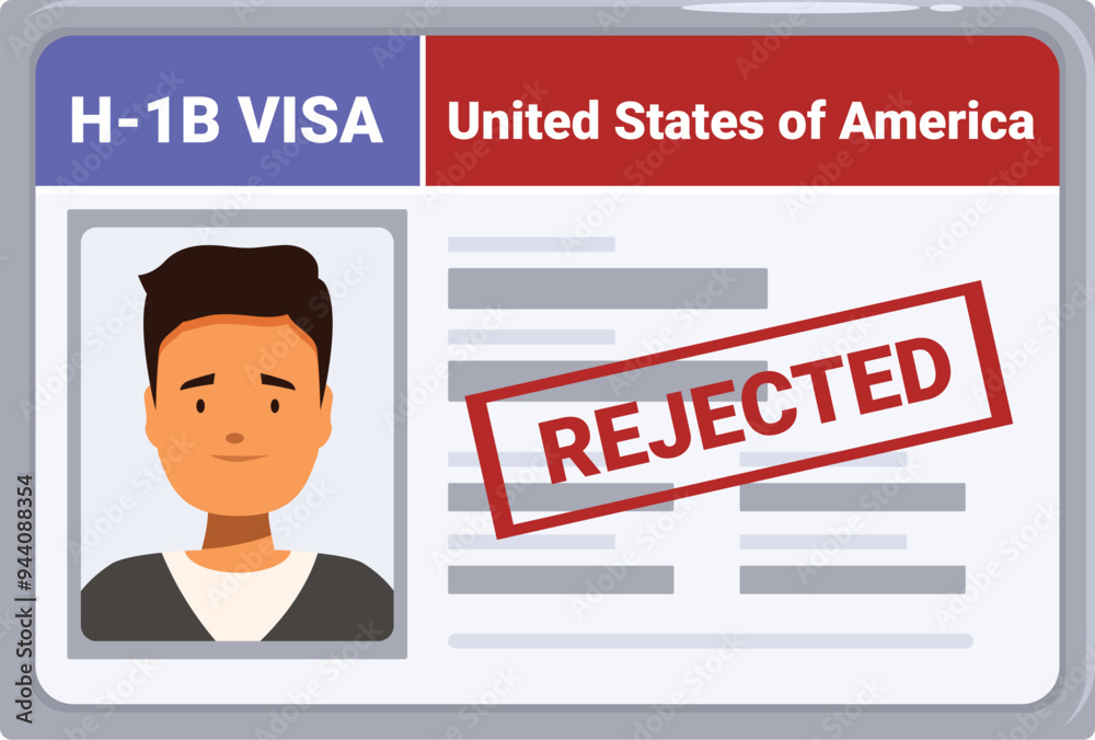 H 1b work visa application for the united states getting rejected with a red stamp H 1b work visa application for the united states getting rejected with a red stamp