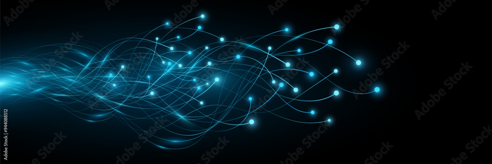 Abstract glowing neural connectors analyze big data into cyberspace. Scientific technological background. Artificial intelligence and Neural network concept. Vector illustration. Abstract glowing neural connectors analyze big data into cyberspace. Scientific technological background. Artificial intelligence and Neural network concept. Vector illustration.