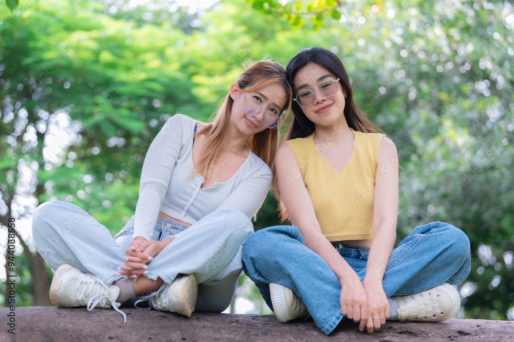 Couple of girl with girl,LGBT Pride month concept,Asian Handsome male make up and wear woman cloth,Gay Freedom Day,Portrait of Non-binary on white background Couple of girl with girl,LGBT Pride month concept,Asian Handsome male make up and wear woman cloth,Gay Freedom Day,Portrait of Non-binary on white background