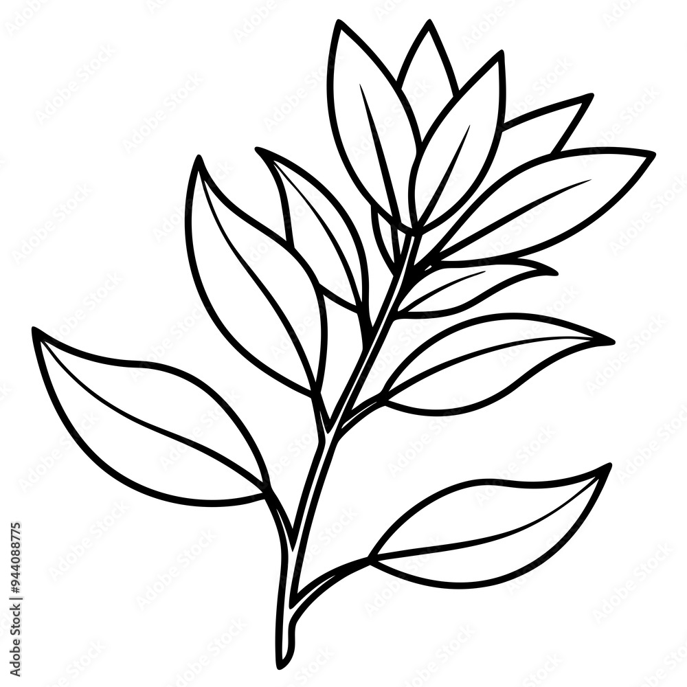 Herbal Plant Art Vector Design Herbal Plant Art Vector Design