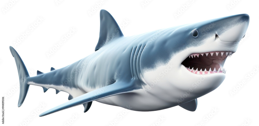 Naklejka premium PNG Shark animal fish transparent background