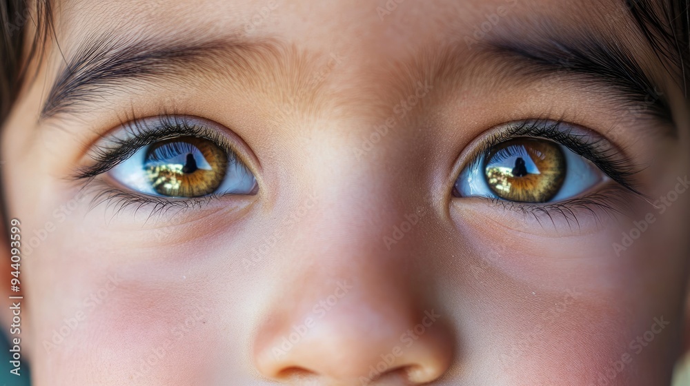 Close-Up Portrait of a Child's Eyes Close-Up Portrait of a Child's Eyes