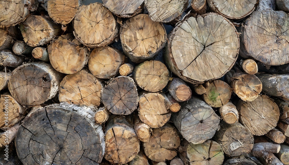 High-Resolution Wallpaper of Wood Logs Viewed from Above, Featuring Detailed Grain Patterns and Natural Textures of Cut Timber in Warm Earthy Tones, Perfect for Rustic and Cozy Interior Decor Themes High-Resolution Wallpaper of Wood Logs Viewed from Above, Featuring Detailed Grain Patterns and Natural Textures of Cut Timber in Warm Earthy Tones, Perfect for Rustic and Cozy Interior Decor Themes
