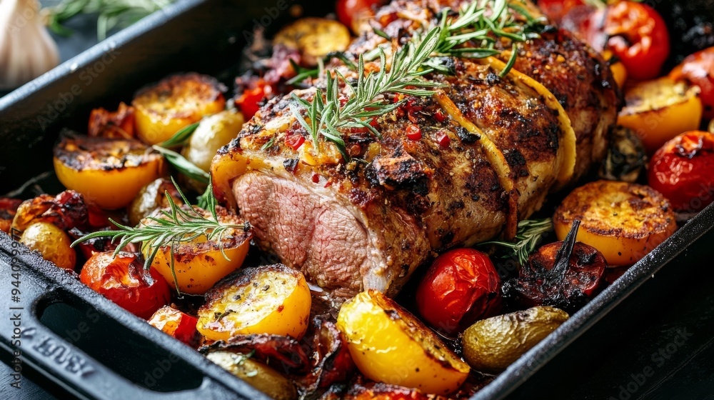 Roasted meat and veg Roasted meat and veg