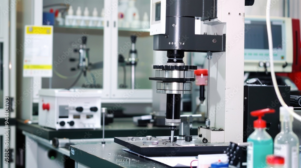 Industrial Machine in Laboratory Setting Industrial Machine in Laboratory Setting