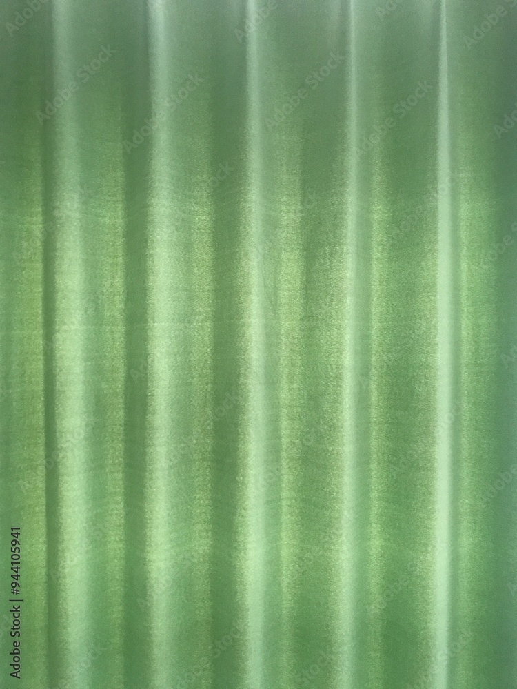 Green color curtain