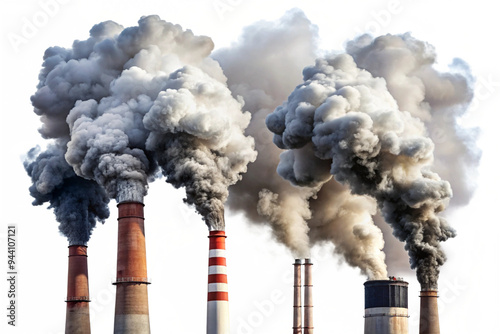 Set of bed smoke pollution png photo