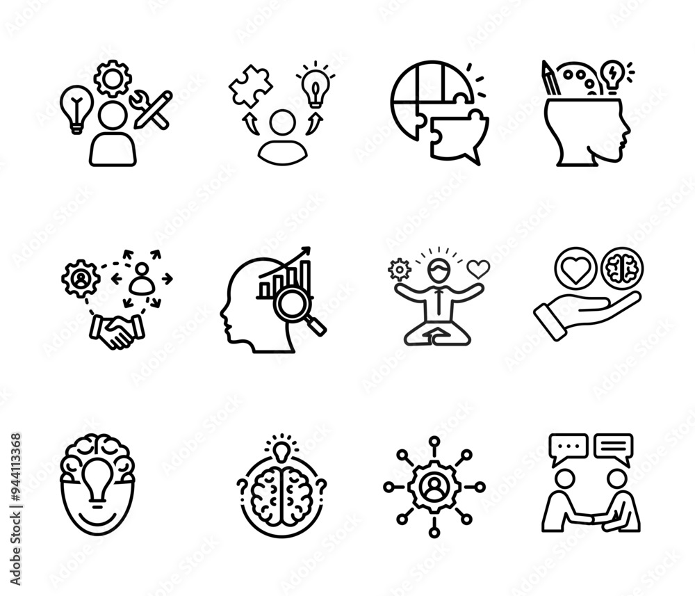 Icon set Soft skills Icon set Soft skills