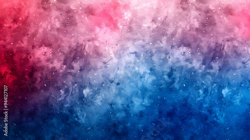 Abstract Watercolor Background with Pink and Blue Hues