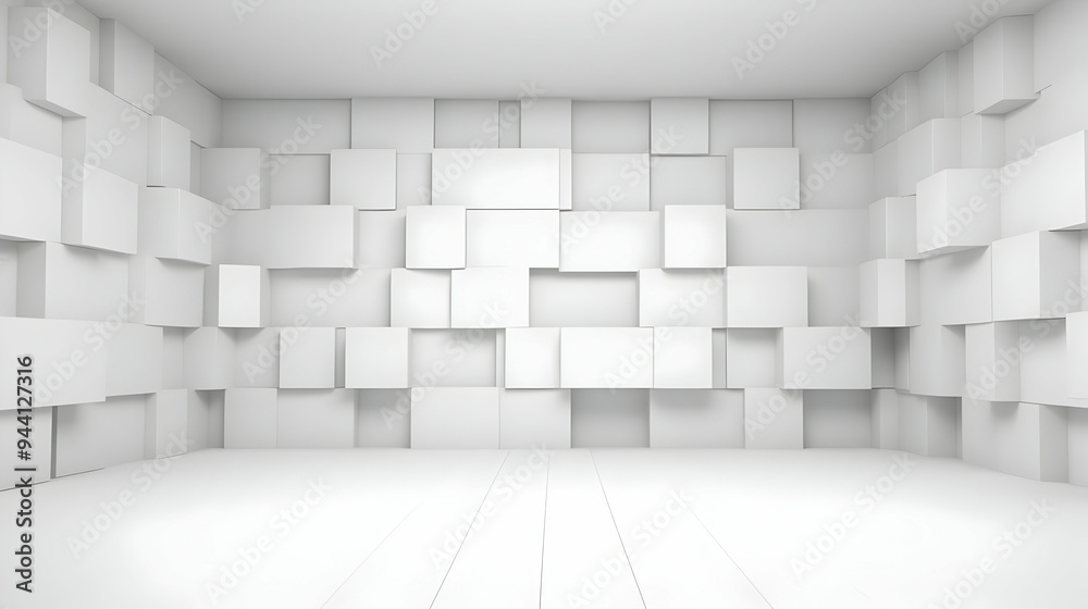 White Cube Wall Room with Minimalist Design for Modern Interiors White Cube Wall Room with Minimalist Design for Modern Interiors