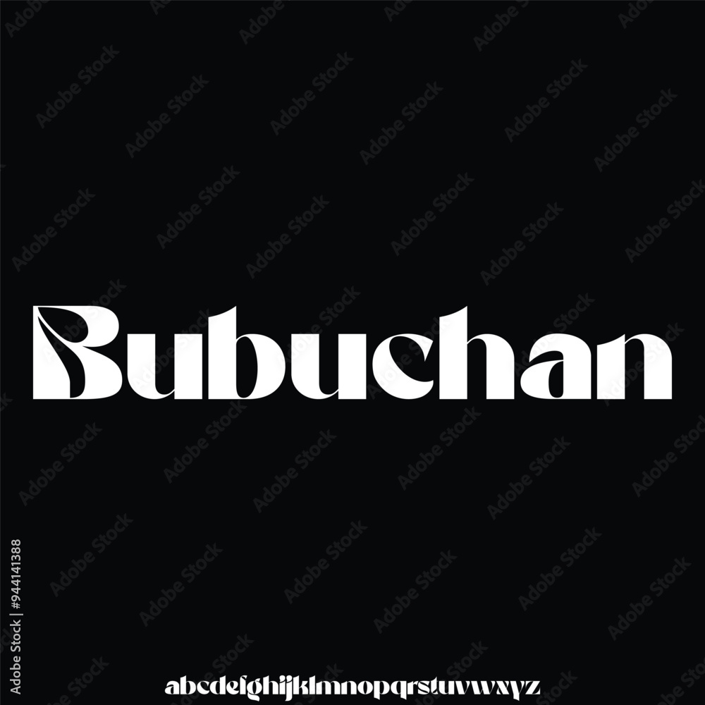 Obraz premium Hand drawn modern alphabet vector set