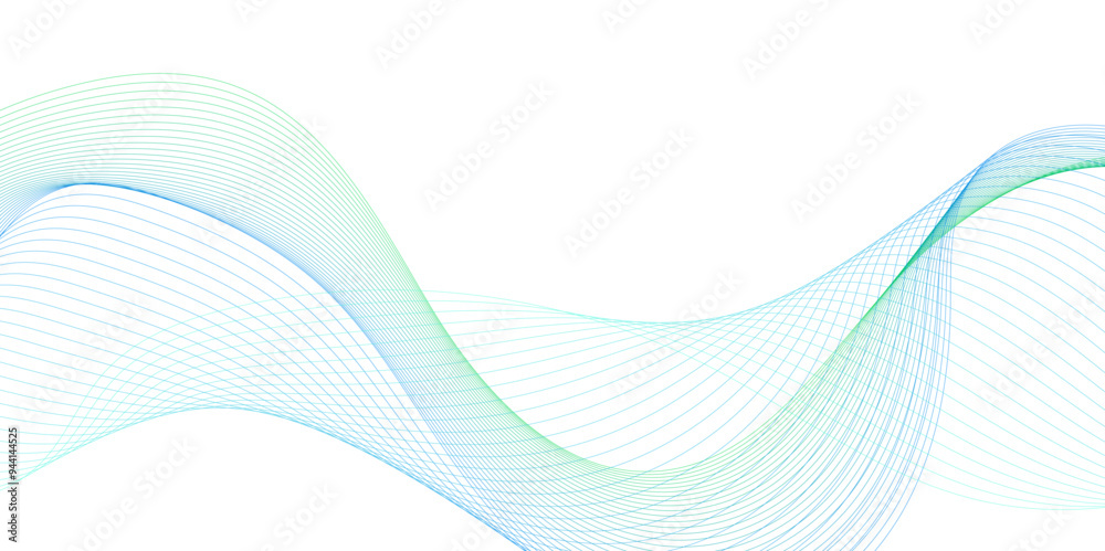 Abstract modern colorful wavy stylized blend liens and technology lines on white background. Blending gradient colors. Digital frequency track equalizer. Vector illustration Abstract modern colorful wavy stylized blend liens and technology lines on white background. Blending gradient colors. Digital frequency track equalizer. Vector illustration
