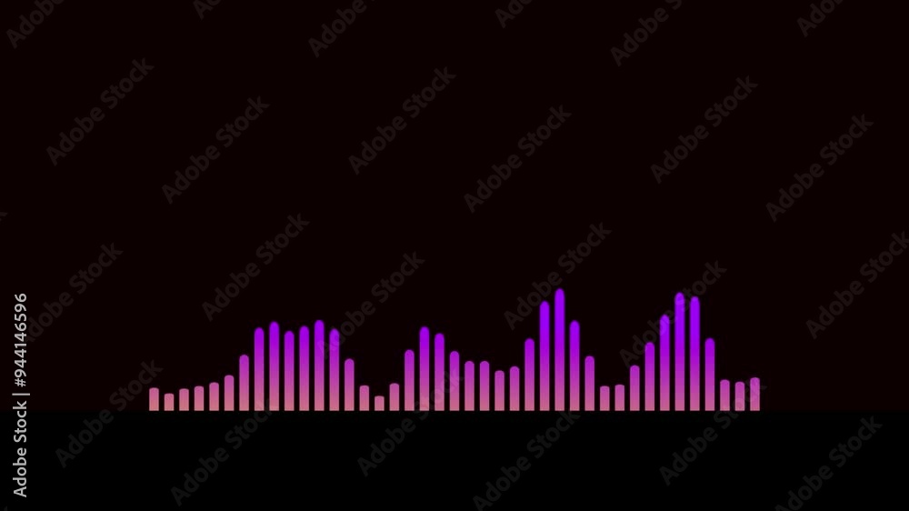 Animated white audio bar spectrum Isolated on transparent background. music plyer. audio ply Animated white audio bar spectrum Isolated on transparent background. music plyer. audio ply