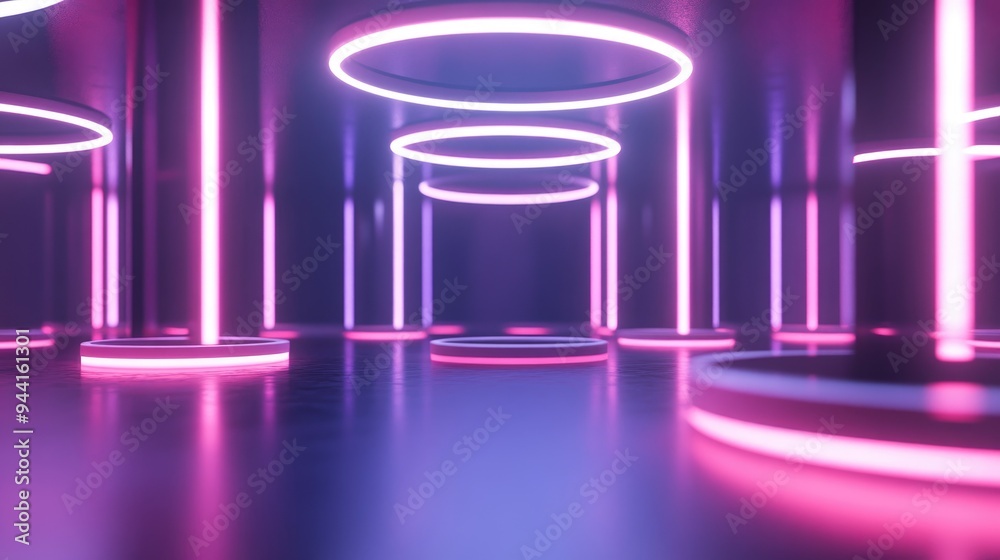 3D Rendering of Round Lamp Backgrounds 3D Rendering of Round Lamp Backgrounds