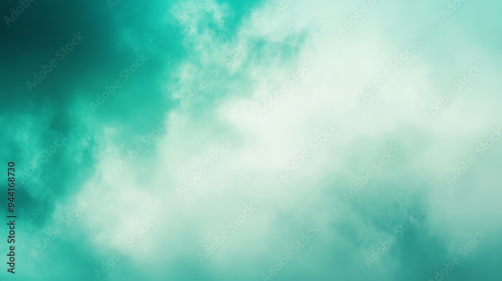 Tranquil sky with green and blue color gradient Tranquil sky with green and blue color gradient