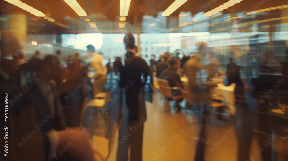 Abstract Urban Blur: Dynamic Business Atmosphere Captured Abstract Urban Blur: Dynamic Business Atmosphere Captured