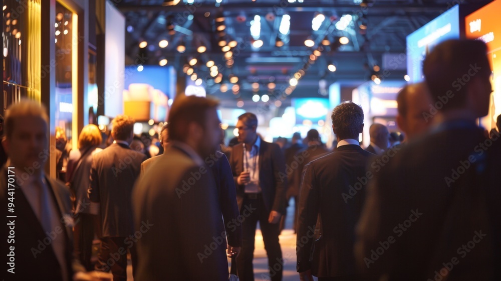 Dynamic Networking Event at a Professional Business Conference Dynamic Networking Event at a Professional Business Conference