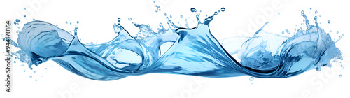 High detailede macro Drop falls down illustration.	