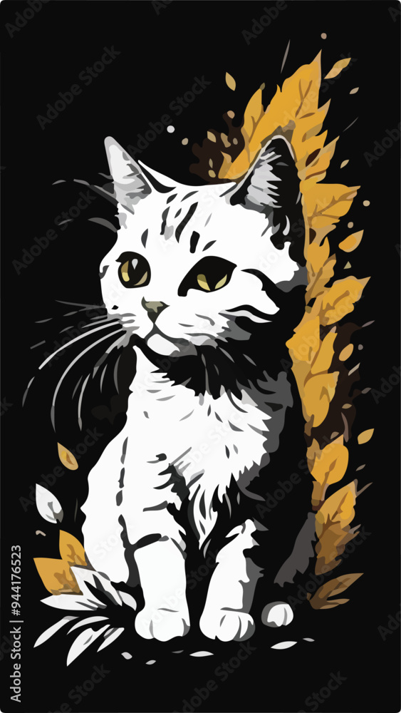 cat on black cat on black