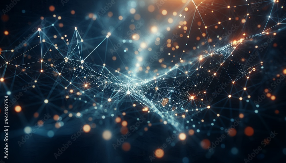 Abstract digital background of points and lines with glowing plexus Abstract digital background of points and lines with glowing plexus