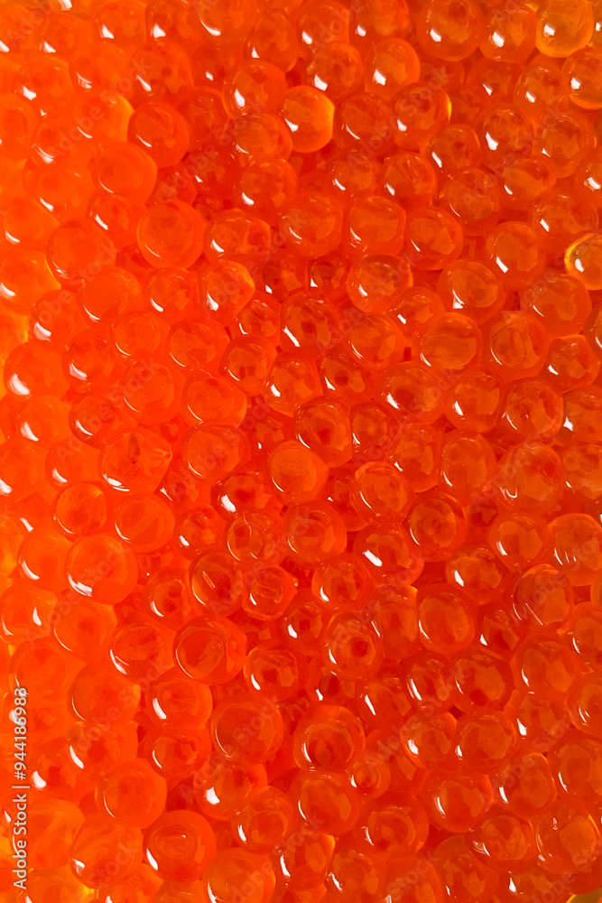 Texture photo of red caviar close up Texture photo of red caviar close up