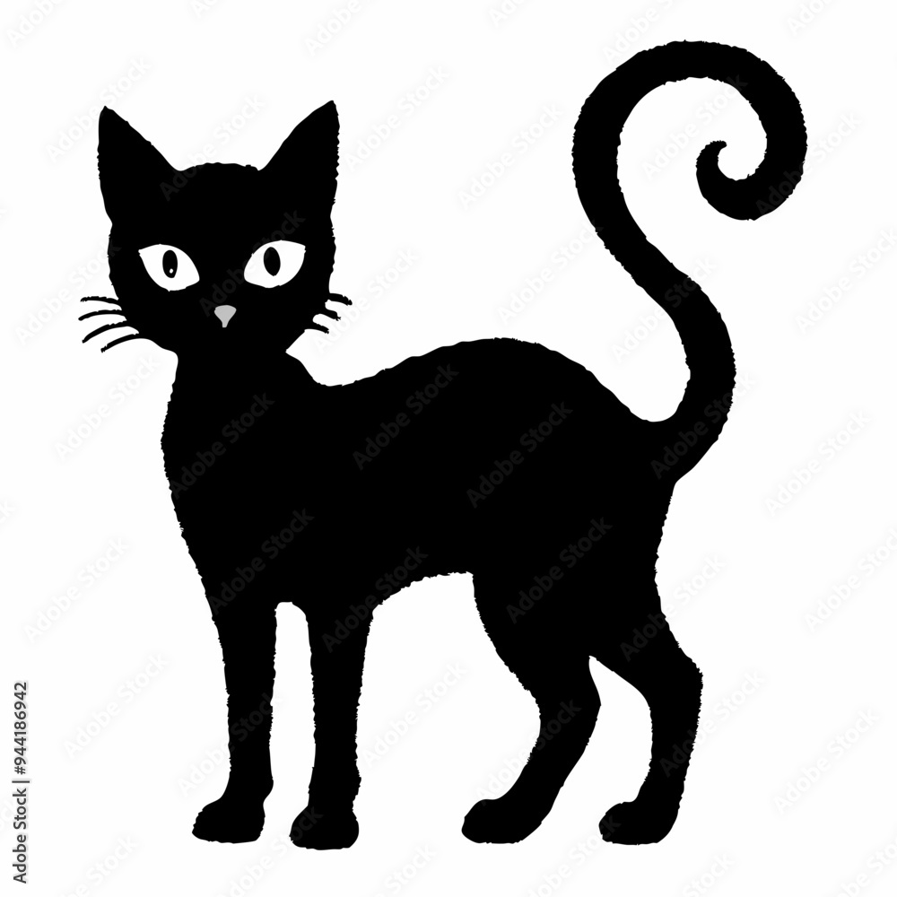 Halloween Cat Bundle Cut File, Cat Witch Svg, Clipart, Vector SVG 