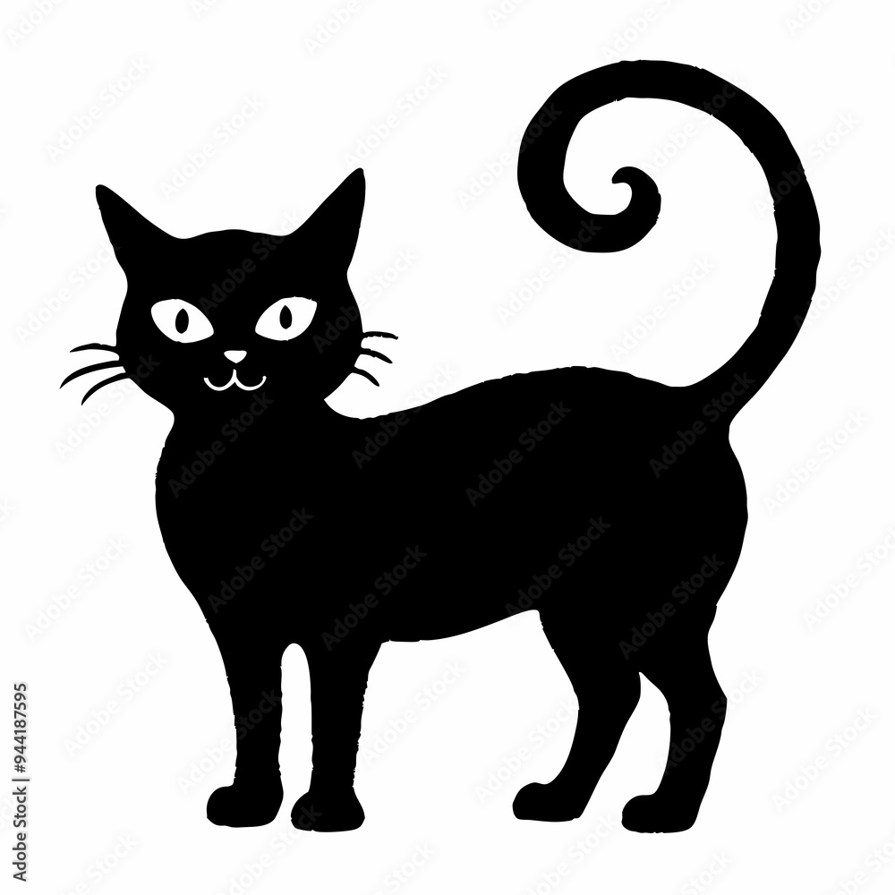 Halloween Cat Bundle Cut File, Cat Witch Svg, Clipart, Vector SVG 