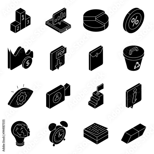 Pack of Business and Startup Flat Icon

