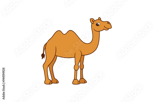 Camel Silhouette Vector Illustration - SVG, Cricut Files, Clipart & T-Shirt Graphics for Desert-Themed Designs