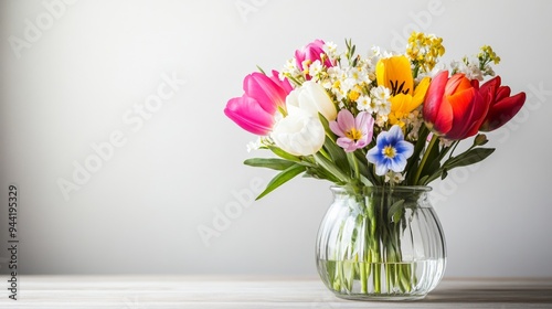Fototapeta Naklejka Na Ścianę i Meble -  Spring flowers in a vase