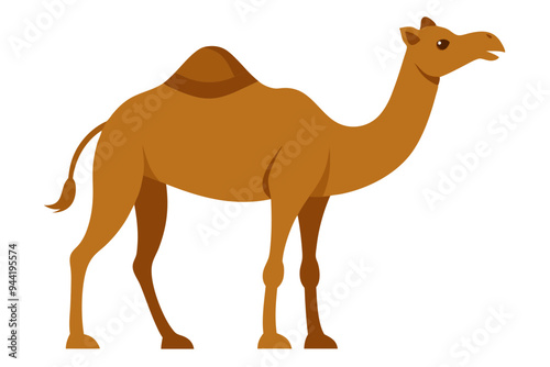 Camel Silhouette Vector Illustration - SVG, Cricut Files, Clipart & T-Shirt Graphics for Desert-Themed Designs