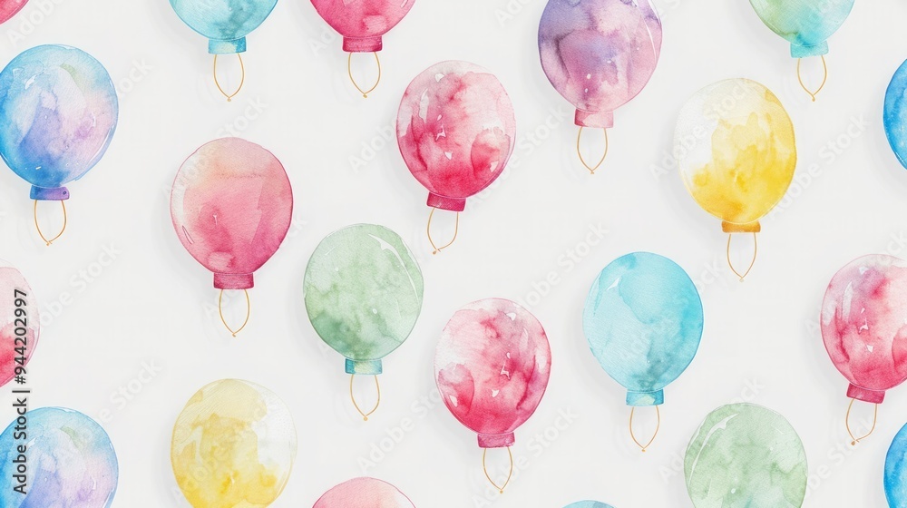 Colorful painting of balloons pattern Colorful painting of balloons pattern