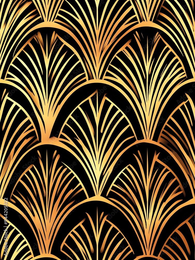 Luxury golden wallpaper. Art Deco Pattern, Vip invitation background texture for print, fabric, packaging design, invite. Luxury golden wallpaper. Art Deco Pattern, Vip invitation background texture for print, fabric, packaging design, invite.
