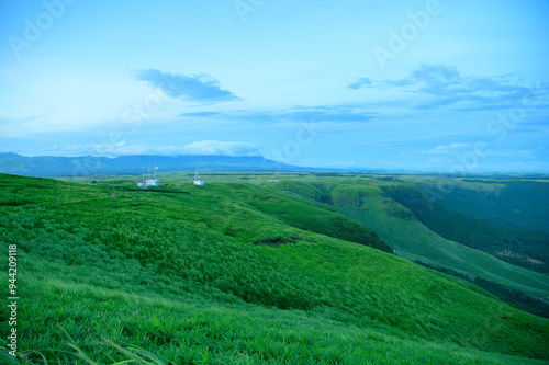 熊本 阿蘇 大観峰 夕暮れ たそがれ時