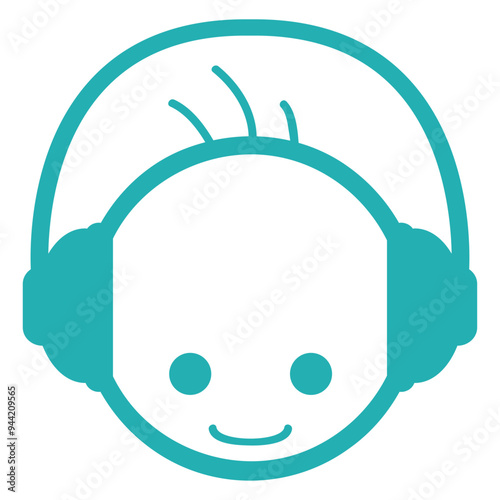Cute Little Guy Deejay Child Children Music Vinyl Mixing Console Table Turntable DJ Cool Face Headphone Party Night Listen Loud Bass Sound Dancing Clubber Raver Fun Disco Club Techno Discothek