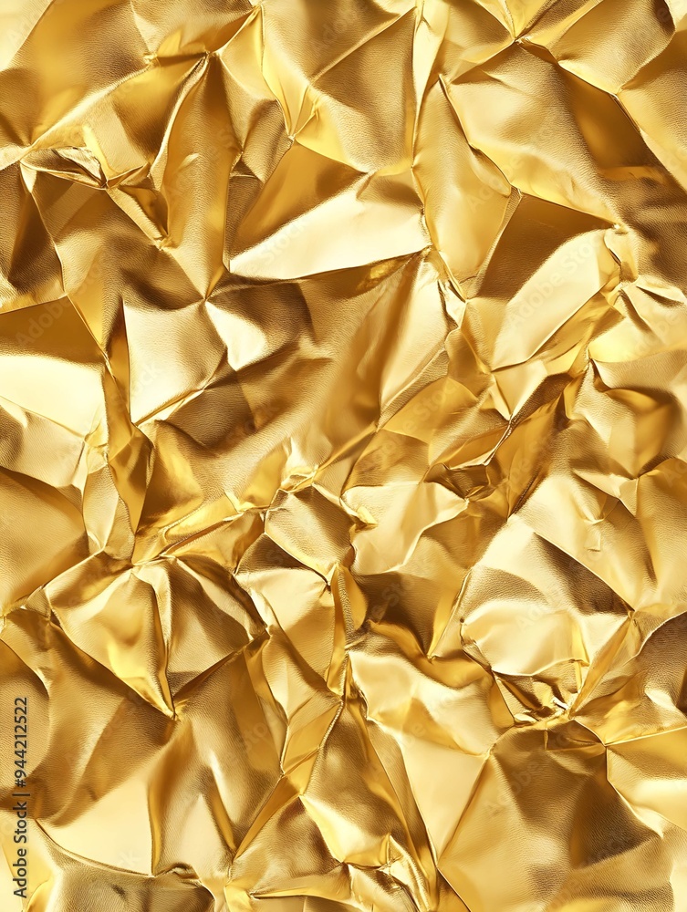 Seamless gold leaf background texture. Shiny golden yellow crumpled metallic foil repeat pattern. Modern abstract luxury gilded age wallpaper. Christmas glitter decoration backdrop. 3D rendering Seamless gold leaf background texture. Shiny golden yellow crumpled metallic foil repeat pattern. Modern abstract luxury gilded age wallpaper. Christmas glitter decoration backdrop. 3D rendering