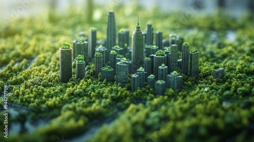 Improving air quality and environmental impact. Conservation of natural resources concept